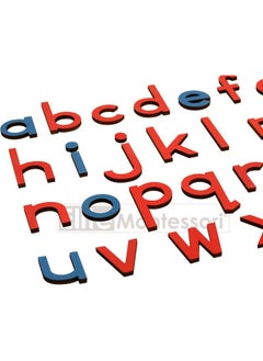 Elite Montessori Wooden Movable Alphabet With Box Preschool Spelling Learning Materials (Red & Blue, 5Mm Thick)  - Image 4