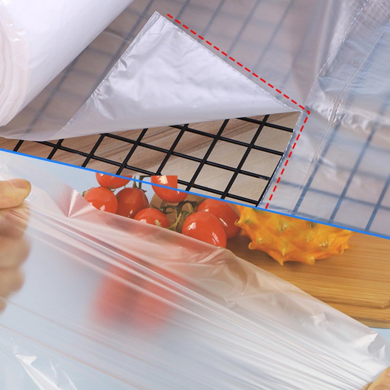 Immuson Clear Plastic Produce Bags on a Roll - 12"x16", 350 Bags per Roll - Ideal for Fruits, Vegetables, Meat, and Garbage - Image 5