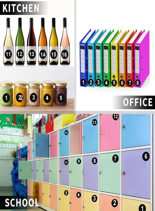 Keeshibao 600 Pcs 1 Inch Number Stickers, Consecutive Number Stickers 1-50 - Image 5
