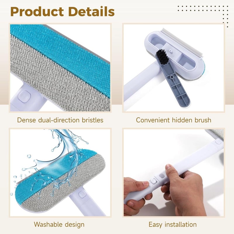 2-Piece Washable Pet Hair Remover, 23.6 in Long, Versatile Cleaner - Image 4