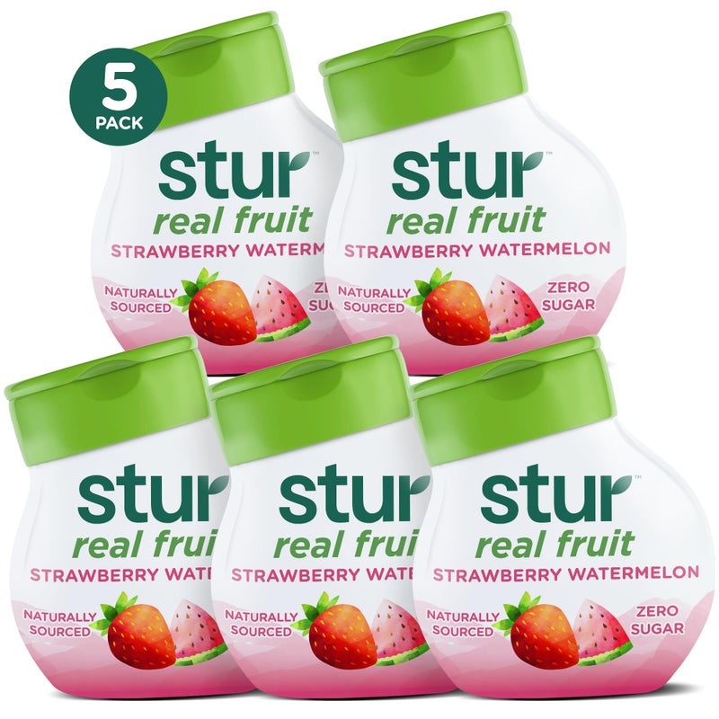 Stur Liquid Water Enhancer  Strawberry Watermelon  Naturally Sweetened  High in Vitamin C  Antioxidants  Sugar Free  Zero Calories  Keto  Vegan  5 Bottles Makes 120 Drinks - Image 3