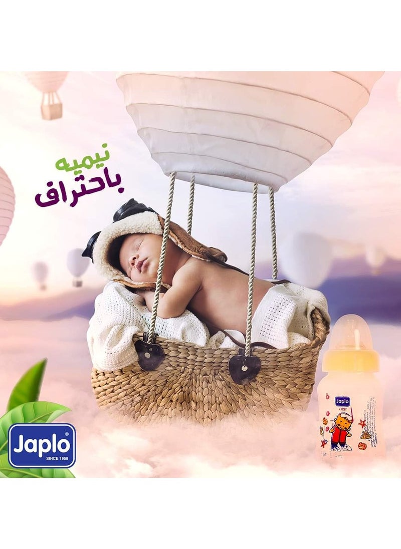 Japlo - Streamline baby feeding Bottle with Anti-colic nipple & Lukewarm water mixer size 140 ml CARD(assorted) - Image 1