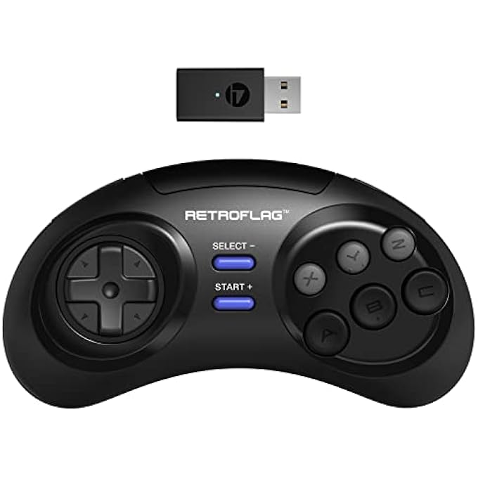 RETROFLAG CLASSIC WIRELESS 2.4G GAMING CONTROLLER SUPPORT TURBO FUNCTION COMPATIBLE WITH RASPBERRY PI, WINDOWS, SWITCH MD2.4G PAD - Image 1