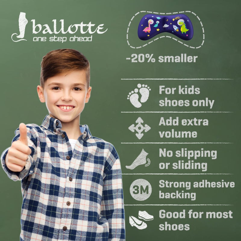 Ballotte Premium Heel Cushion Pad  Heel Grips for Kids  Back of Feet Pads for Shoes That are Too Big  Foot Inserts for Boys/Girls  Arch Support Grips for Better Mobility - (Multicolor 3m (12 Pack)) - Image 2