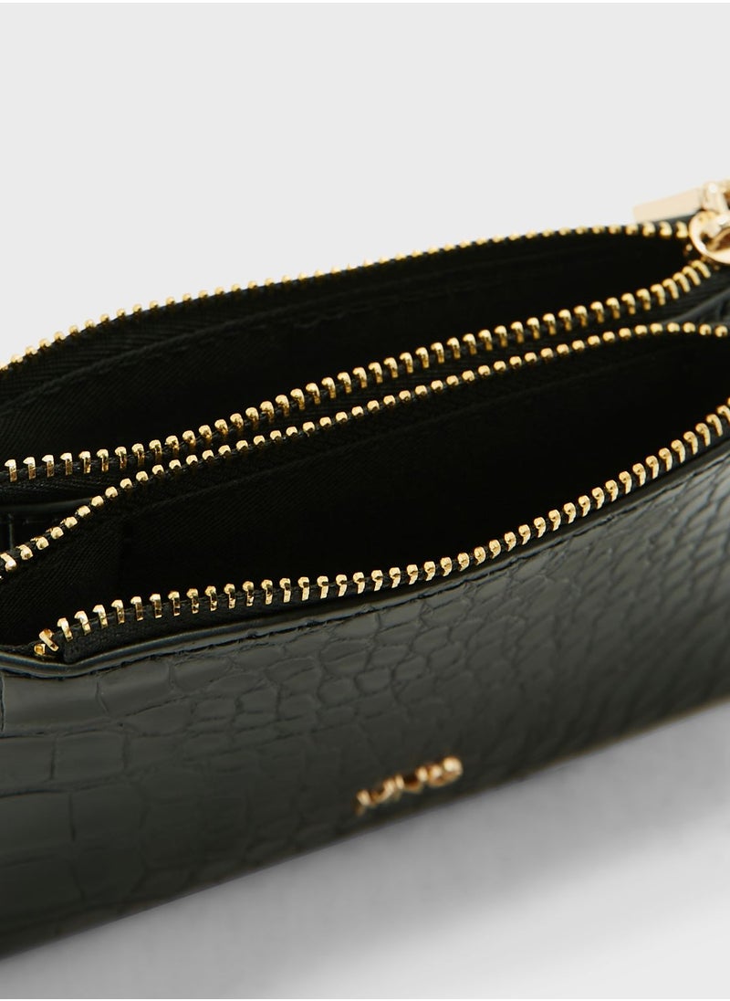 MANGO - Leonor Logo Detail Zip Lock Wallets - Image 1