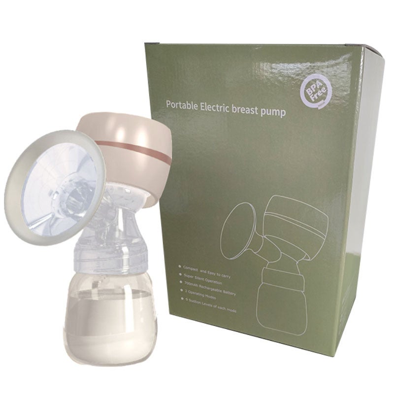 Smart Electric Breast Pump with Strong Suction Pink full English PP version