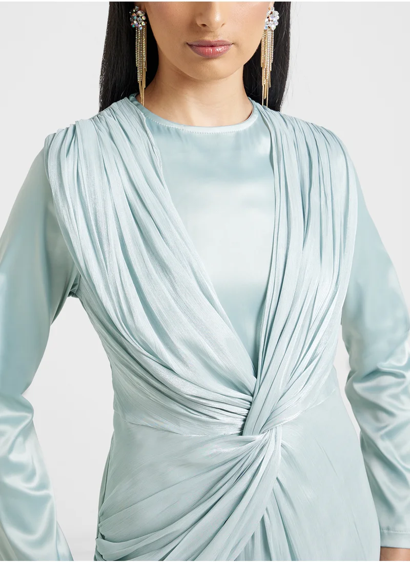 Khizana Dress With Waist Draping
