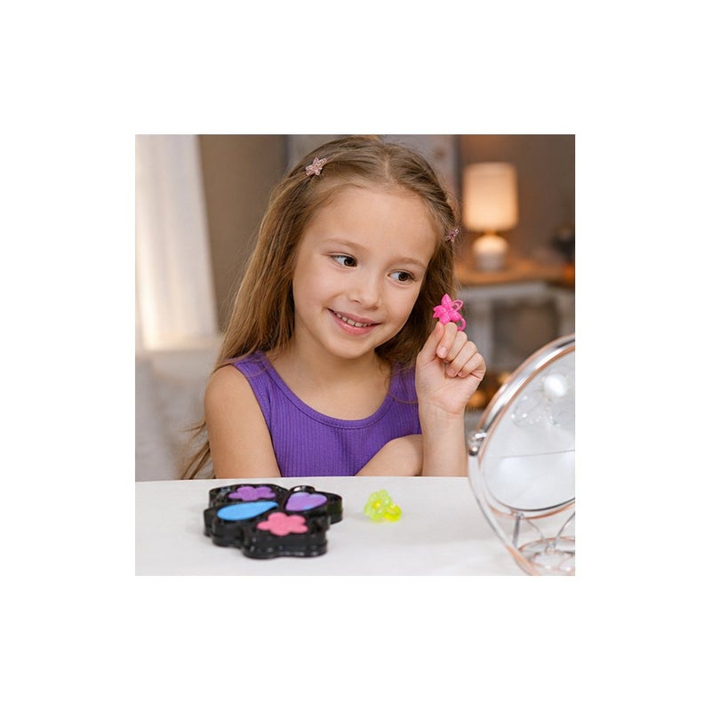Young Explorers' Makeup Set Toy with Butterfly Palette, Brush, and Ring for Girls | Role-Play Fun - Image 4