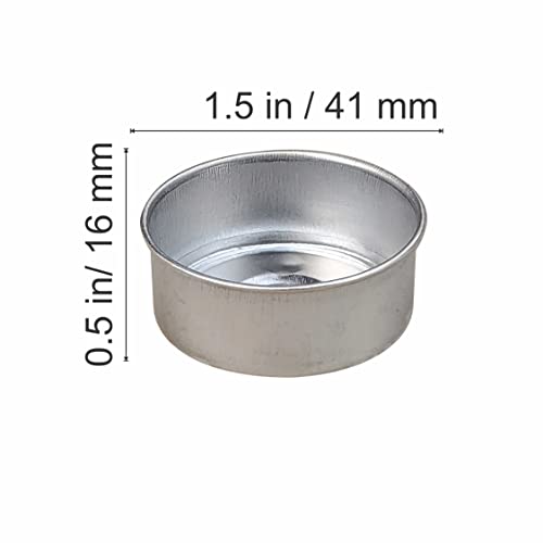 Pure Source India Aluminum Tealight Candle Holder for DIY Tealights, Aromatherapy Burners, Diwali, Weddings & Home Décor (40 X 16MM) (100 PCS) - Image 4