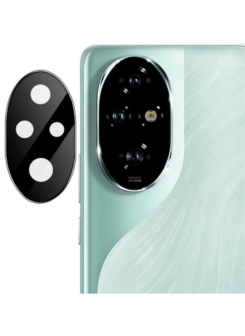 Generic - Camera Lens Protector Back Tempered Glass Camera 9H Clear Glass Case Friendly Cover Lens Protector For Honor 200 5G (Black) - Image 1