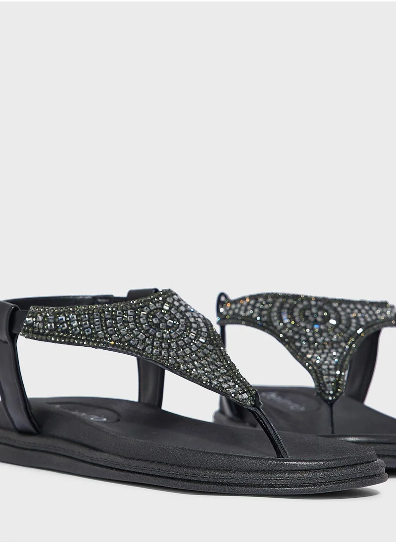بيرا ريو Kylie Ankle Strap Flat Sandals
