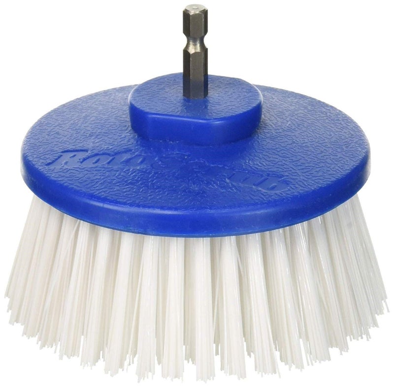 RotoScrub RotoScrub MultiPurpose Drill Brush Attachment Showers Tubs Carpet Tile Grout Medium Bristle for Ultimate Cleaning Power 