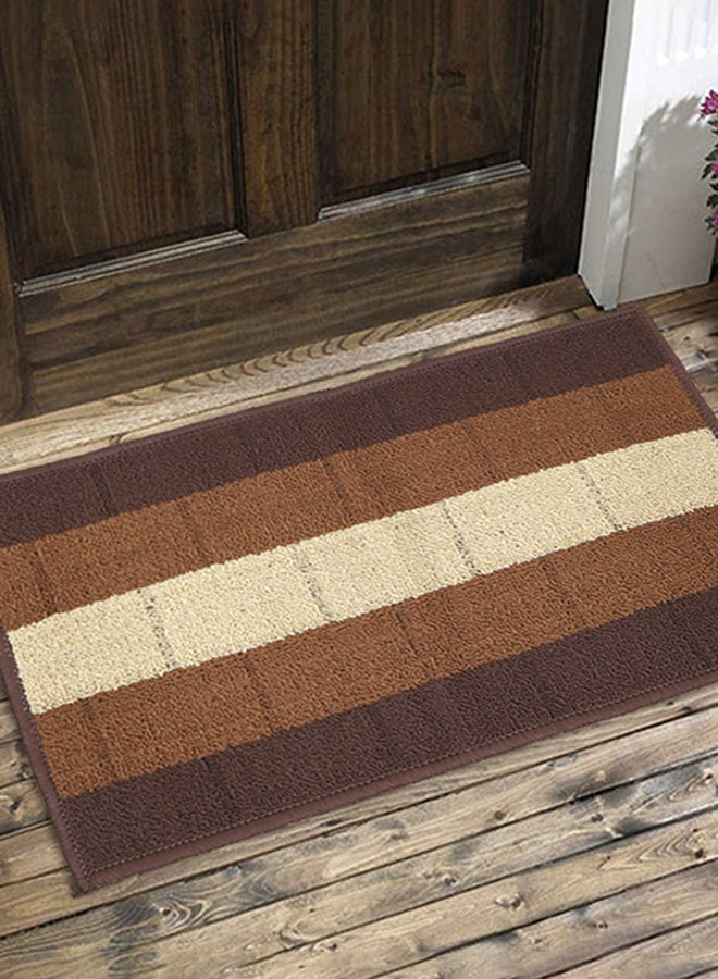 Status Contract Anti Slip Front Door Mat|Living Room Rug for Entrance Door|Polypropylene Floor Mat for Home|Essential Small Rug for Office, Bedroom & Kitchen, Brown, 38 X 58 Cm - Image 1