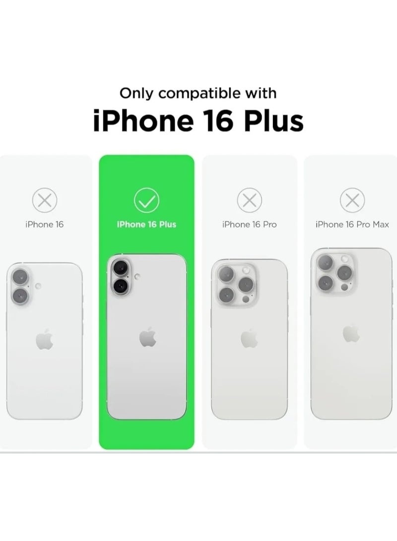 iPhone 16 Plus Case Shockproof Back Cover 5-Layer Silicone Anti-Scratch Shockproof Dirt-Resistant Multicolor MagSafe Silky Soft Touch Natural Microfiber Lining (black) - Image 2