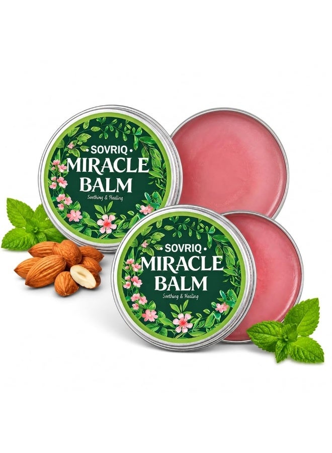 Miracle Balm for Varicose Veins, With Horse Chestnut, Arnica, Oregano and Black Seed Oils, Natural Miracle Balm, Heavy-Feeling Legs（2PCS） - Image 1