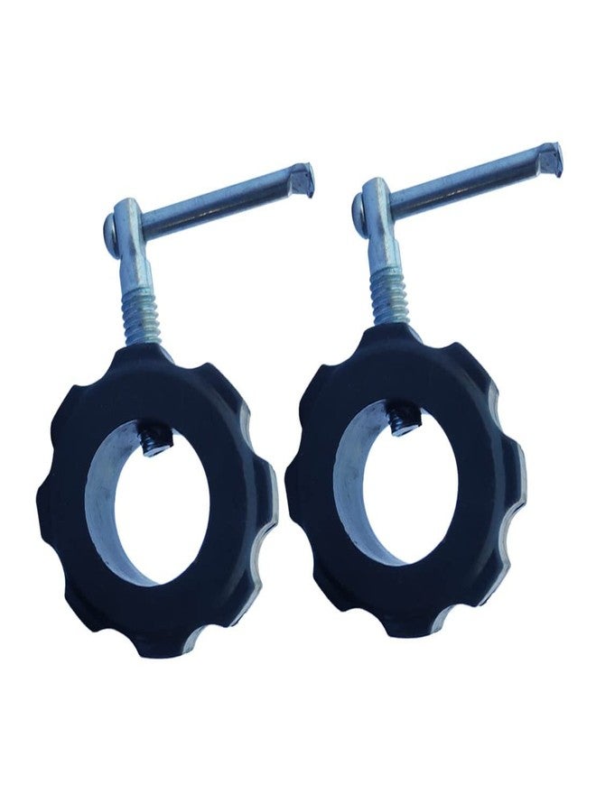 Liffo® Gym Bar Rod Locks Dumbbell Rod Locks Pack of 4 Heavy Duty (Black) - Image 1