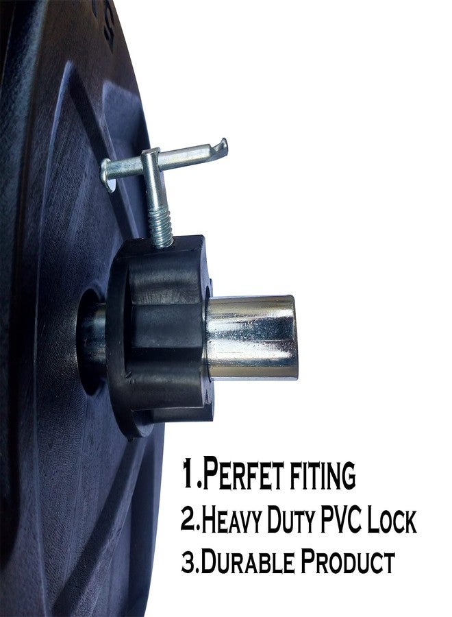 Liffo® Gym Bar Rod Locks Dumbbell Rod Locks Pack of 4 Heavy Duty (Black) - Image 4