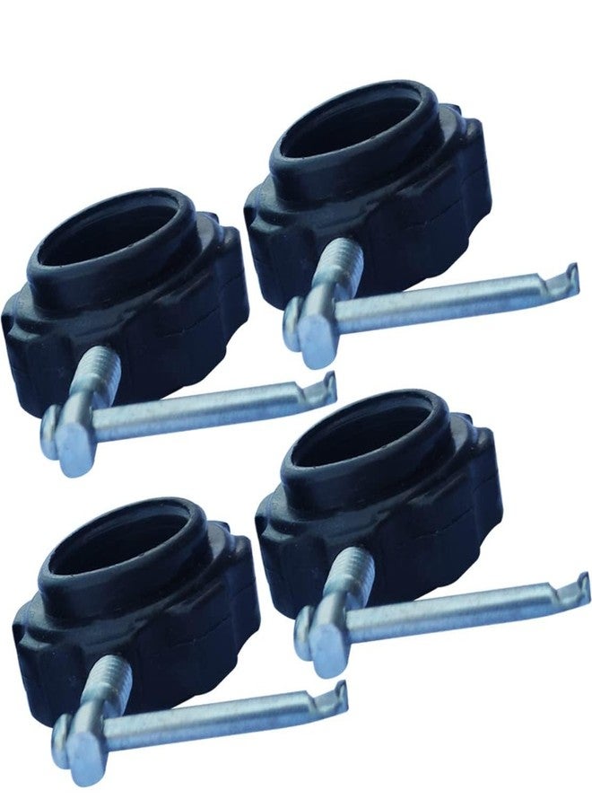 Liffo® Gym Bar Rod Locks Dumbbell Rod Locks Pack of 4 Heavy Duty (Black) - Image 2