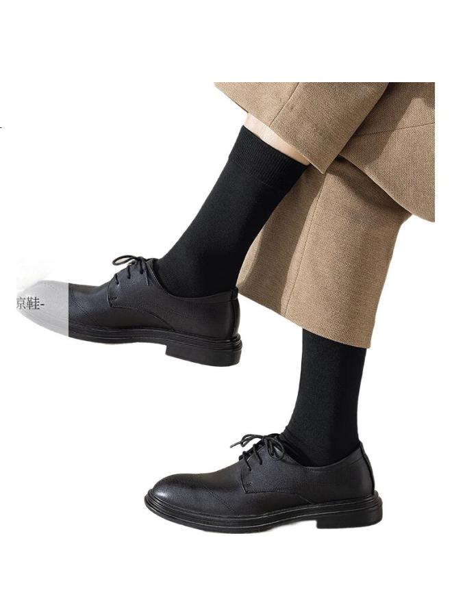 THREEGUN Men'S Socks 100% Cotton Antibacterial Odor-Resistant Long Tube Socks - Image 2
