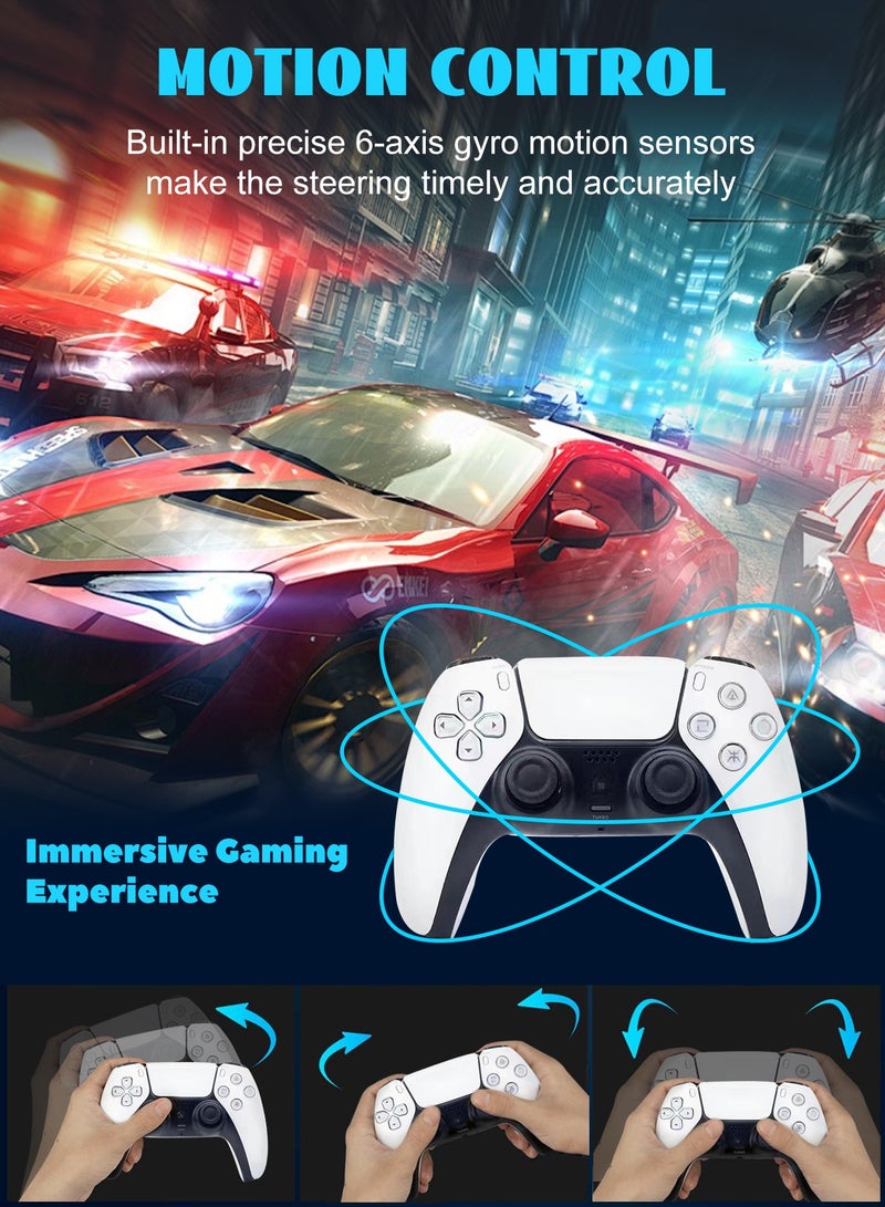 T28 Wireless Controller for PS4, Gamepad Joystick Controller Compatible with PS4/Pro/Slim with Turbo/Programmable ons/6-Axis Gyro Sensor/Dual Vibration  - Image 5