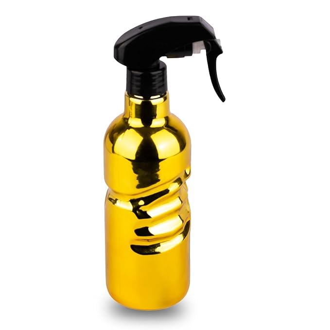 KERFORA 500ml UltraFine Mist Spray Bottle MultiPurpose Water Sprayer for Hairdressing Home Cleaning and Garden Care GOLD - Image 2