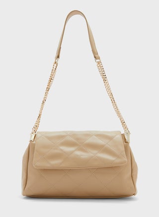 Flap Over Chain Detail Bag