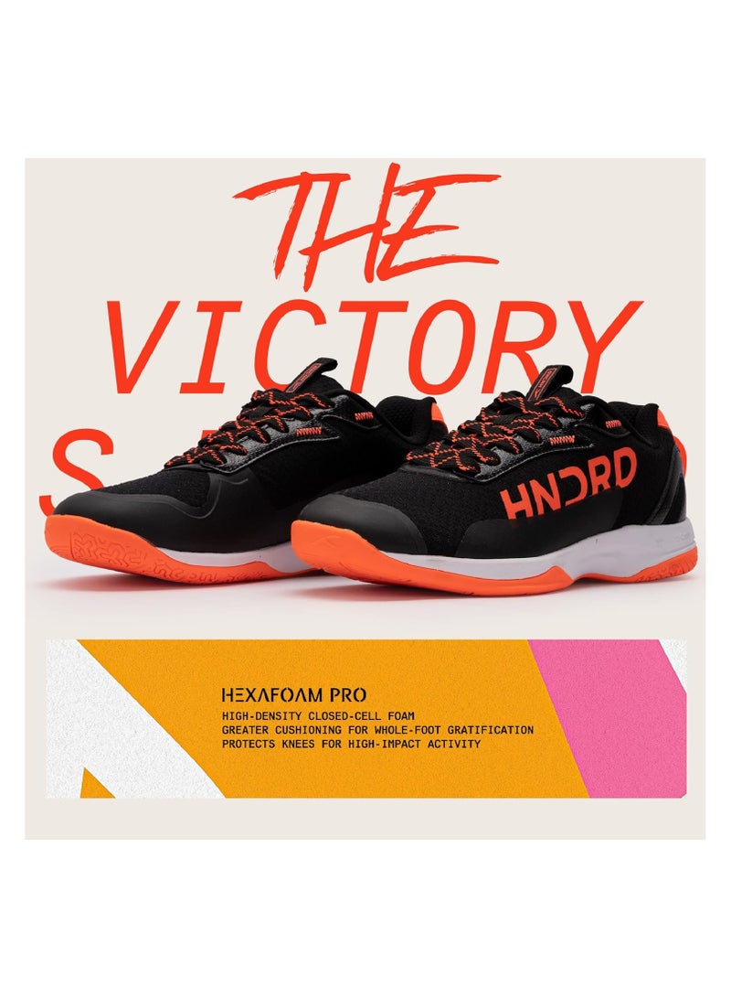 HUNDRED Xoom Pro Non-Marking Professional Badminton Shoes For Men | Mesh,TPU & Synthetic leather, Sole: Rubber & Phylon | Suitable for Indoor Badminton/Basketball | 7 UK / 8 US / 41 EU - Image 3