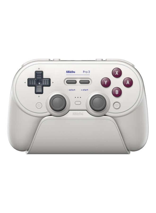 8BitDo Pro 3 Bluetooth Controller for Switch/Switch 2 – TMR Joysticks, Swappable ABXY Buttons, Pro Back Buttons, Charging Dock, Hall Effect Triggers, for Windows, Apple, SteamOS, Android - G Classic - Image 1