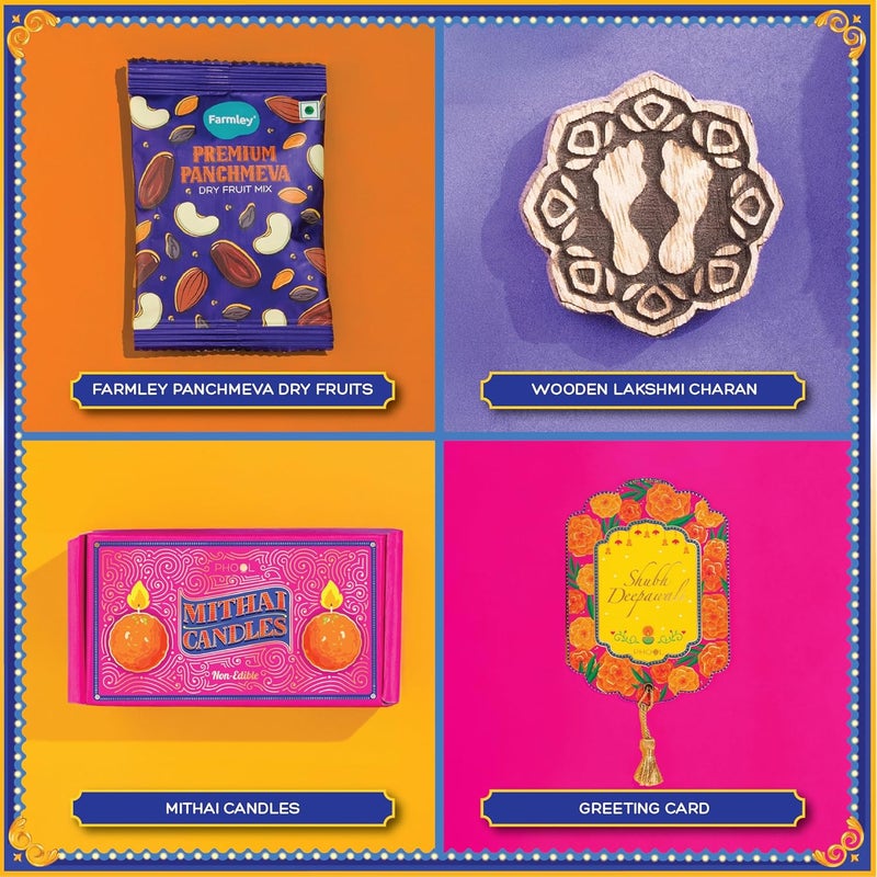 PHOOL LUXURY INCENSE صندوق هدايا فستيفال ديوالي من فهول - سلة احتفالية - Image 4