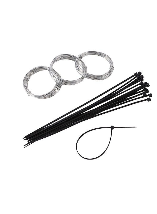 LAWAZIM Wire -4 Piece 10meter- Versatile Corrosion-Resistant Wire Set with Black Zip Ties - for Bending Beading Floral and Gardening for DIY Crafting Jewelry Making Plant Securing and Cable Organizing  - Image 2