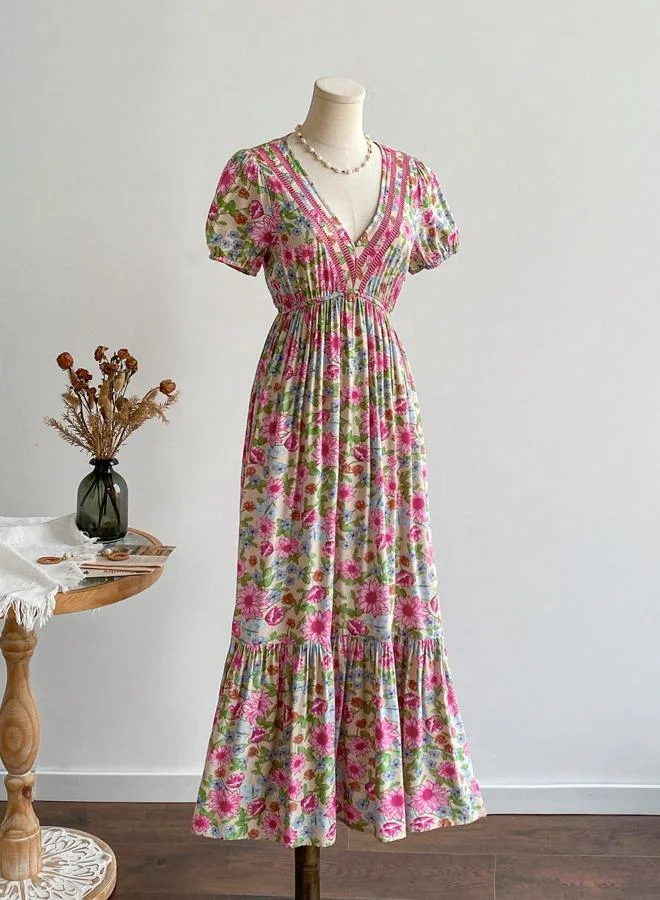 Take Two Take Two Floral A-Line Maxi Dress