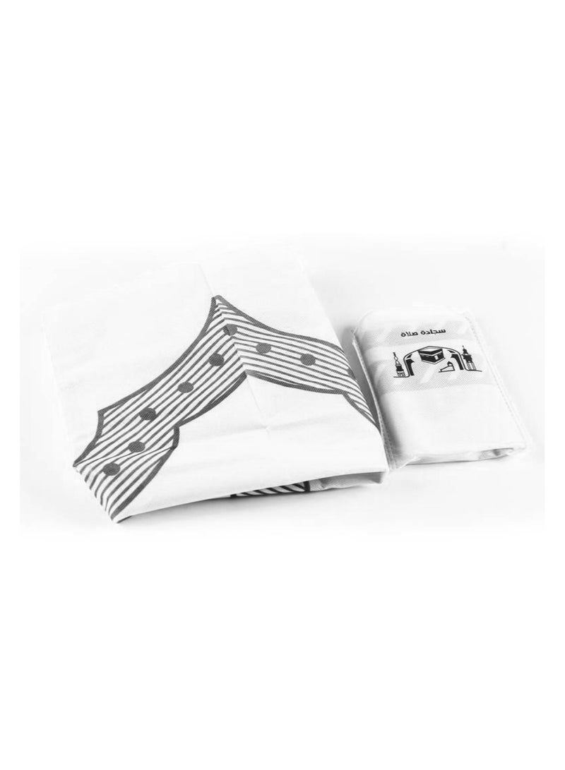 الهدى طقم سجادات صلاة سفري مقاومة للماء ( 3قطع  ) أبيض - Image 3