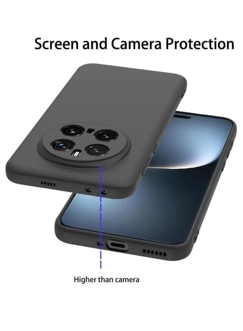 TIGER غطاء حماية لهاتف Honor Magic 7 Pro | غطاء خلفي ناعم من السيليكون المقاوم للصدمات | مضاد للخدوش، حماية الكاميرا، نحيف وخفيف الوزن | غطاء واقي من TPU عالي الجودة لهاتف Honor Magic 7 Pro 5G (6.8 بوصة) باللون الأسود - Image 2