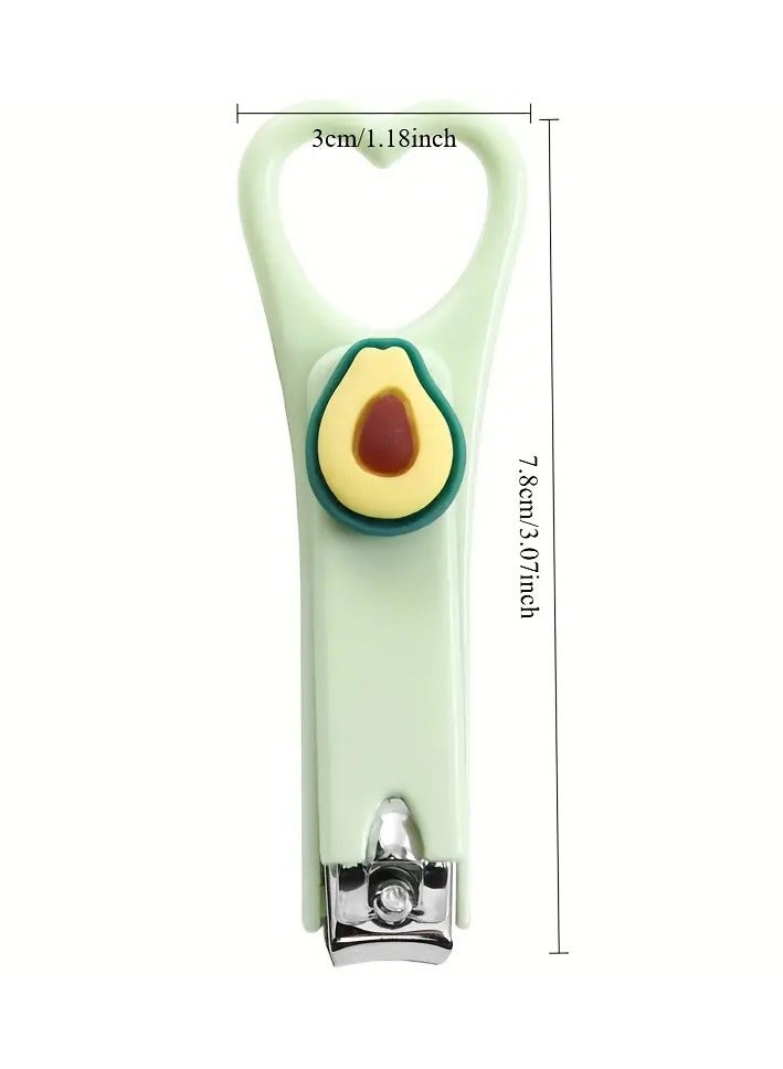 Exotic Cute Avocado Nail Clippers Sharp Edge Fingernail And Toenail Clipper Cutter, Stainless Steel Toenail Clipper For Manicure And Pedicure - Image 2