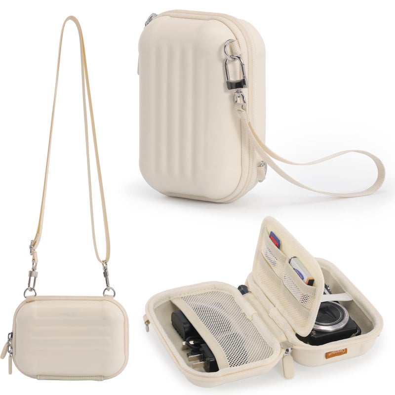 Cwatcun Carrying & Protective Case for Digital Camera with 2 Carrying Ways, Hardshell Lightweight Small Camera Sling Case Compatible with KODAK PIXPRO/Canon PowerShot/Sony DSCW800 DSCW830 - Image 1
