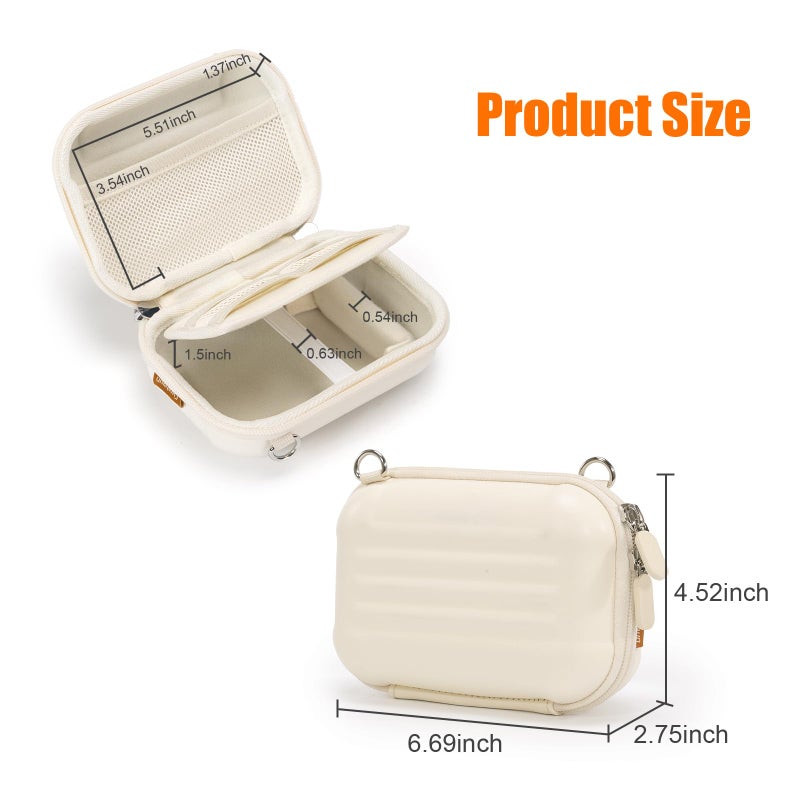 Cwatcun Carrying & Protective Case for Digital Camera with 2 Carrying Ways, Hardshell Lightweight Small Camera Sling Case Compatible with KODAK PIXPRO/Canon PowerShot/Sony DSCW800 DSCW830 - Image 4