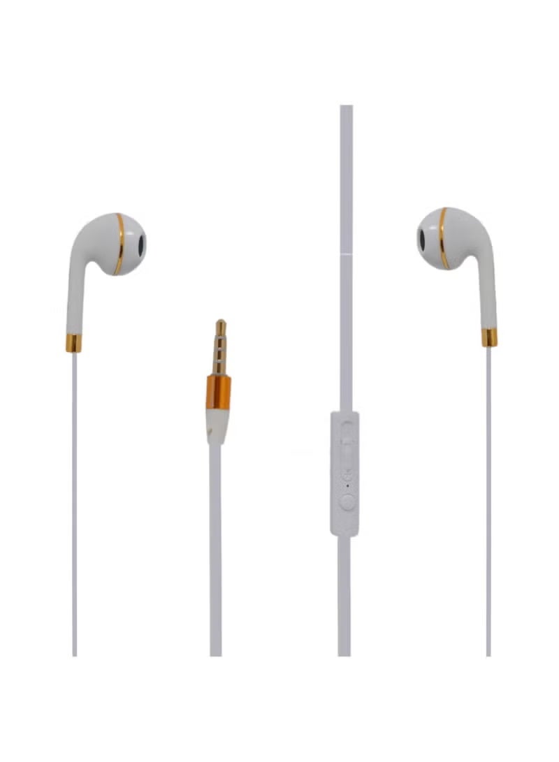 Blue Spectrum BS-03 Wired 3.5mm Earphones with Microphone and Volume Control Buttons for Mobile Phones, Tablets, and Computers - Image 1