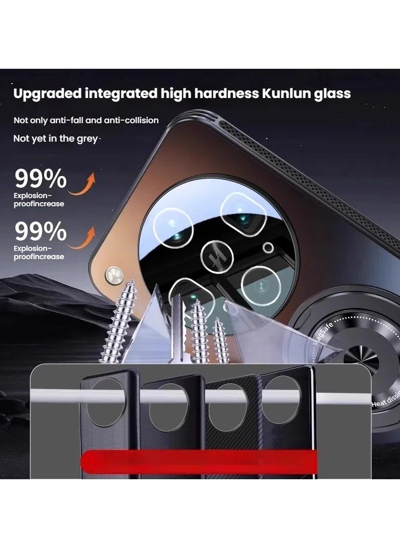 General Case for OPPO Find X8 Ultra, magnetic 360° rotating stand + frosted anti-fingerprint + four corner airbag, anti-drop and wear-resistant thin and lightweight all-inclusive phone case  - Image 2