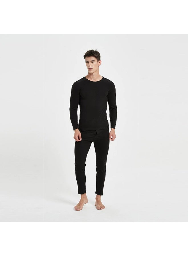 general طقم ملابس داخلية حرارية للرجال، قماش مخملي ناعم، طبقة أساسية سميكة دافئة، ملابس داخلية شتوية عالية الجودة للاستخدام اليومي والأنشطة الخارجية - Image 1