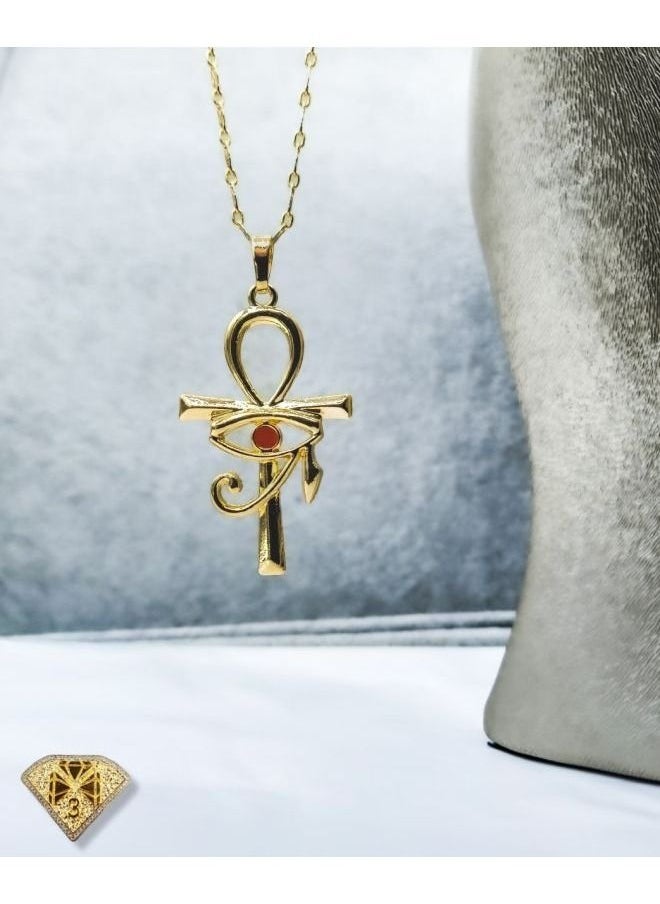 3Diamonds - Pharaonic chain For Women Gold Plated - Image 1