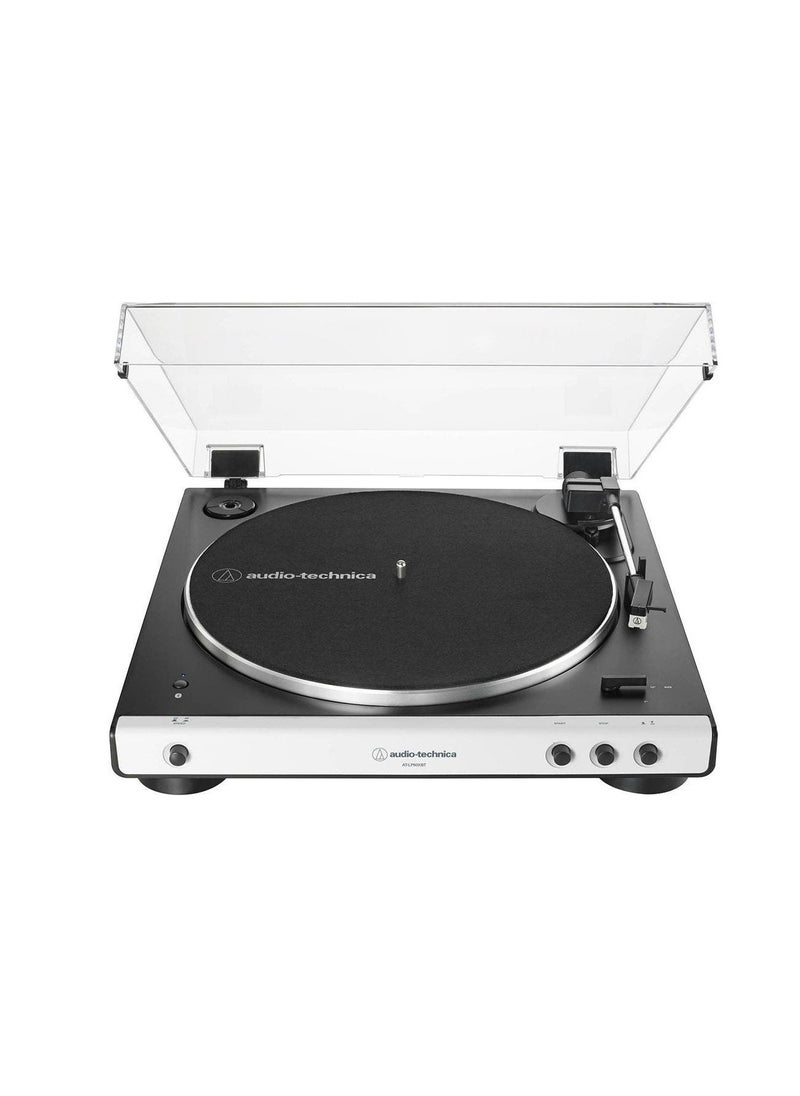 audio-technica - Audio-Technica Consumer AT-LP60XBT Stereo Turntable with Bluetooth (White & Black) - Image 1