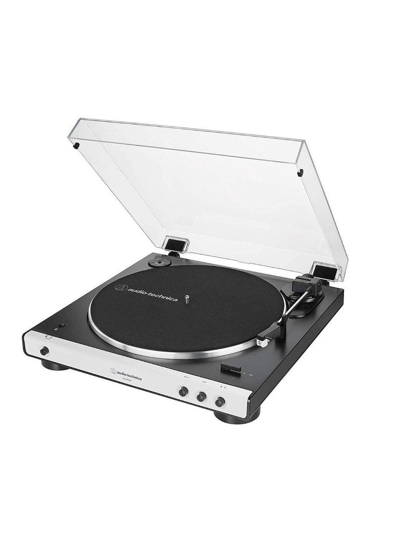 audio-technica - Audio-Technica Consumer AT-LP60XBT Stereo Turntable with Bluetooth (White & Black) - Image 1