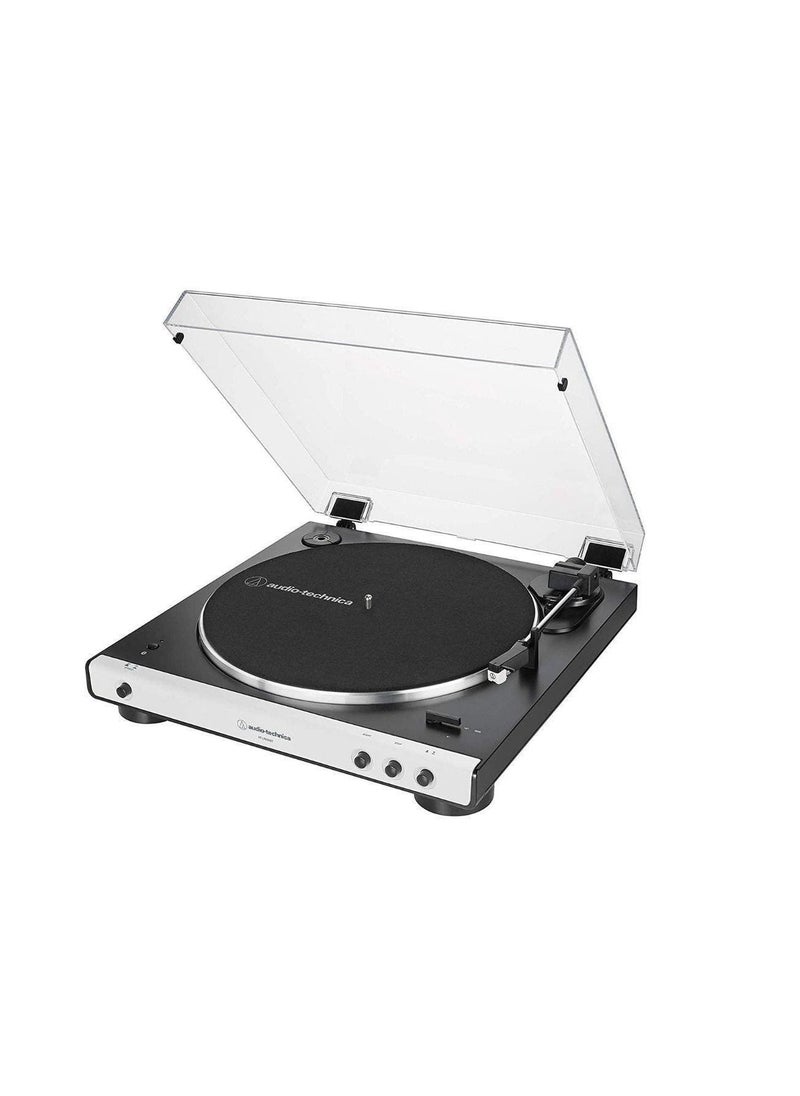 audio-technica - Audio-Technica Consumer AT-LP60XBT Stereo Turntable with Bluetooth (White & Black) - Image 1