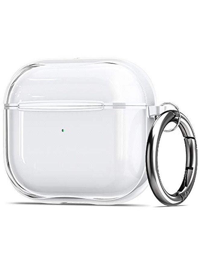 Spigen Ultra Hybrid for Airpods 3rd Generation with Keychain Case Cover 2021 Jet White - Image 1