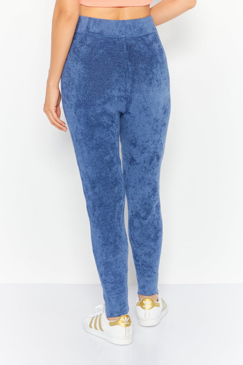 Jones New York Women Regular Fit Toweling Jogger Pants, Blue - Image 4