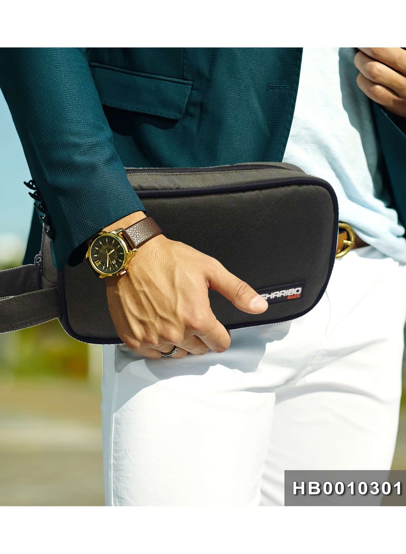 Gharibo Bags Men's handbag multi-use for work and travel, model 1 -  Solid - Image 1