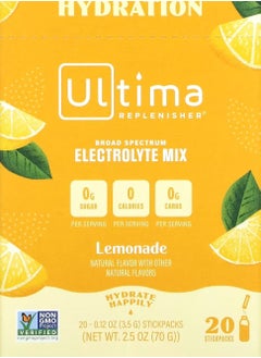 Ultima Replenisher Electrolyte Drink Mix Lemonade 20 Packets 0.12 oz 3.5 g  - Image 1