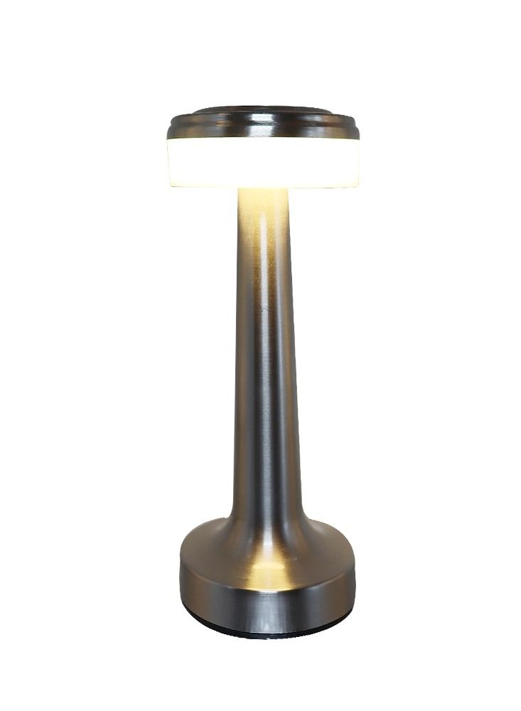 PADOM مصباح طاولة LED بادوم بار للإضاءة في غرفة النوم بدون سلك قابل للشحن لمصباح المكتب للمطعم وغرفة المعيشة ومقهى مصابيح الطاولة ضوء الليل - Image 1