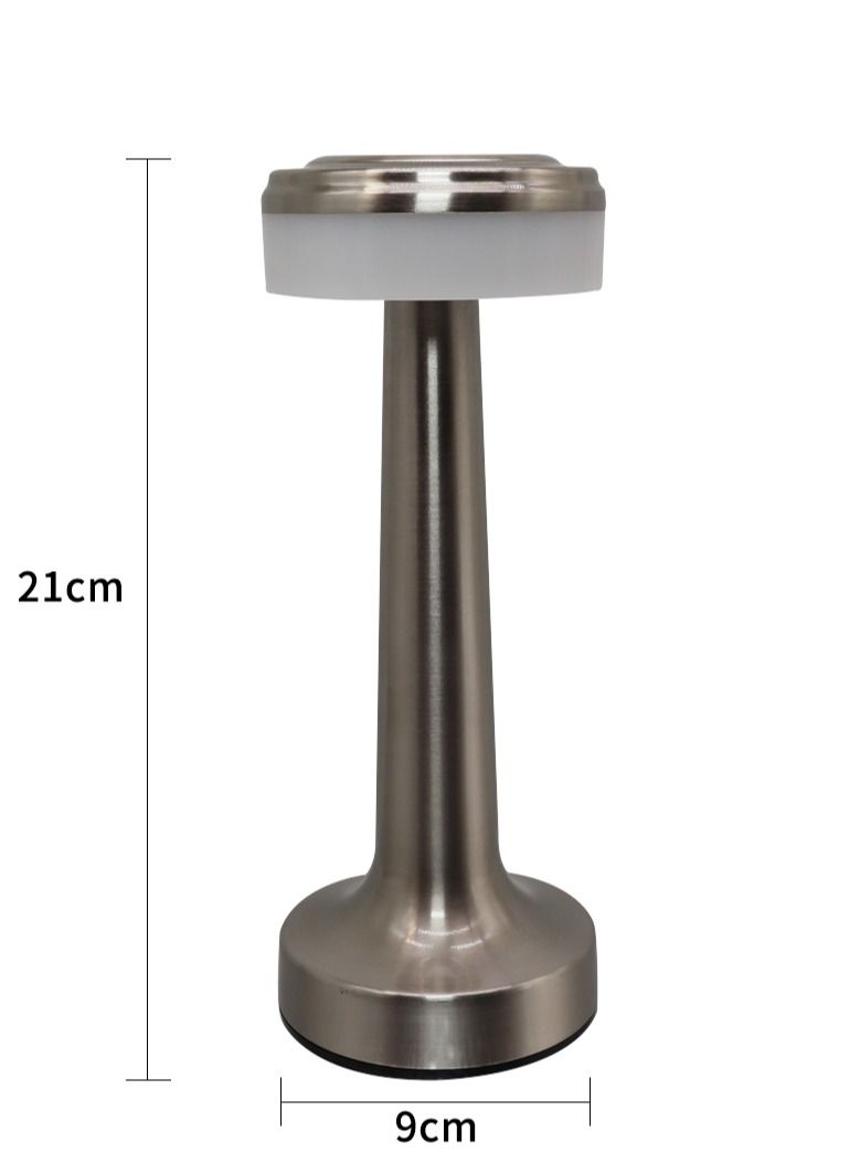 PADOM مصباح طاولة LED بادوم بار للإضاءة في غرفة النوم بدون سلك قابل للشحن لمصباح المكتب للمطعم وغرفة المعيشة ومقهى مصابيح الطاولة ضوء الليل - Image 2