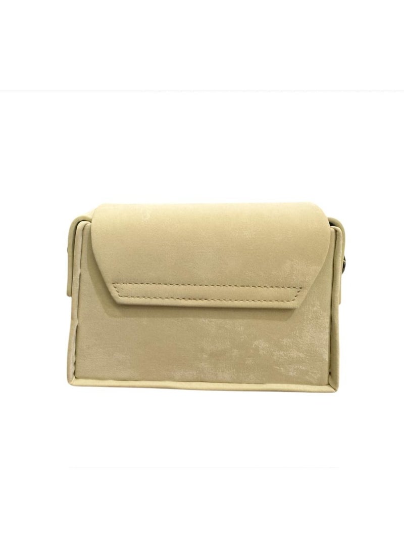 Undefined Light Beige Children's Crossbody Bag With Long Shoulder Strap - Image 2